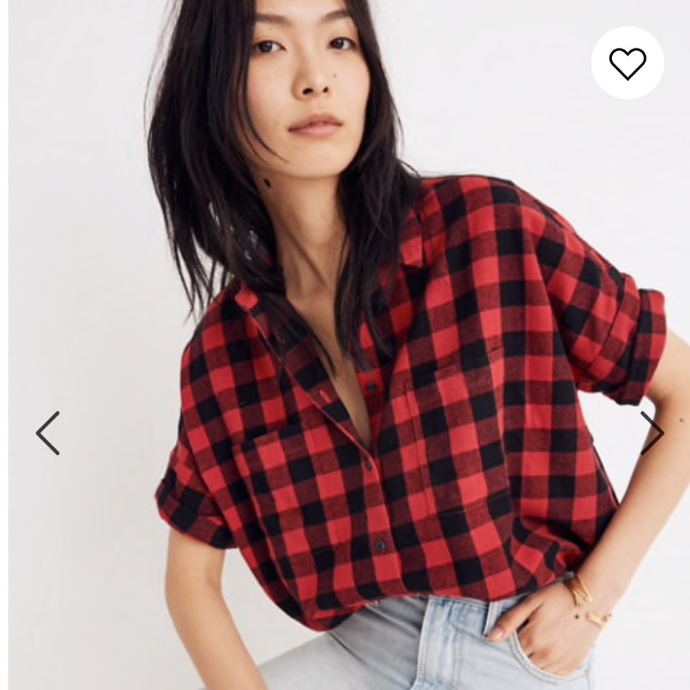 Madewell buffalo plaid button up